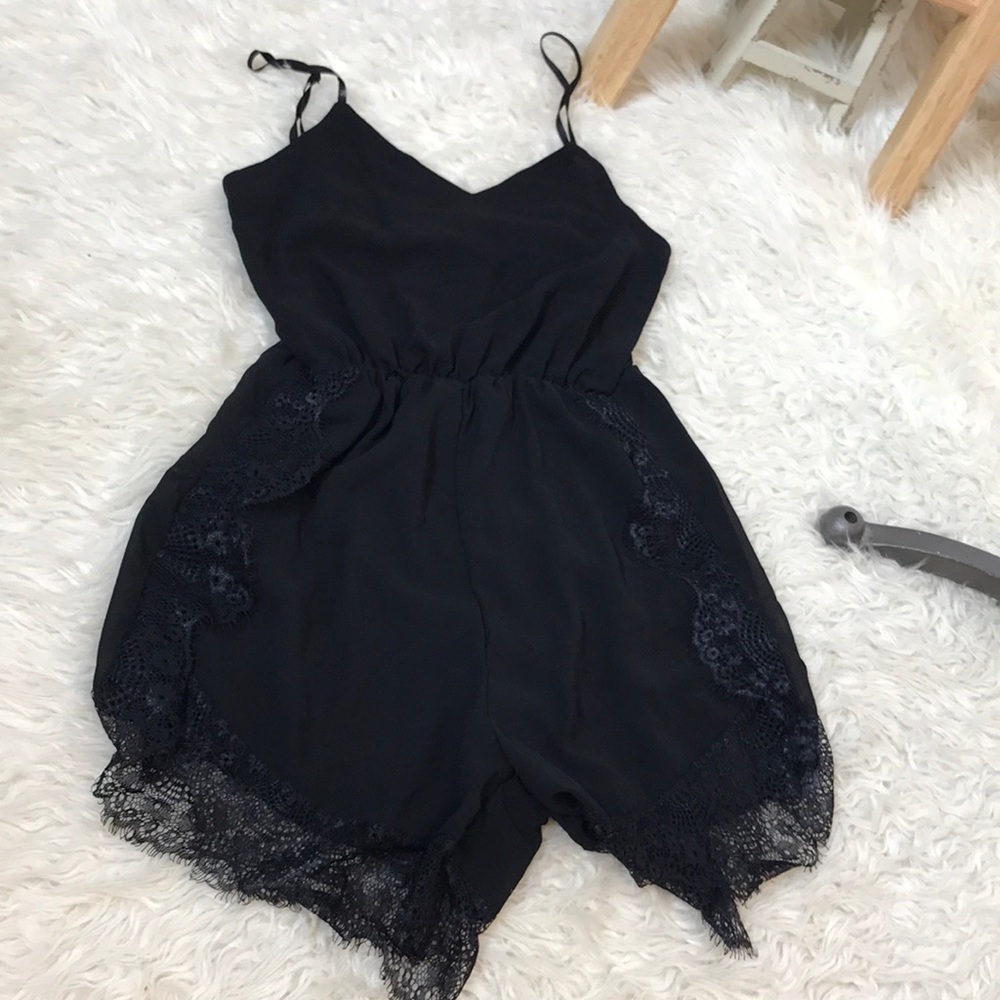 Black medium romper jumpsuit